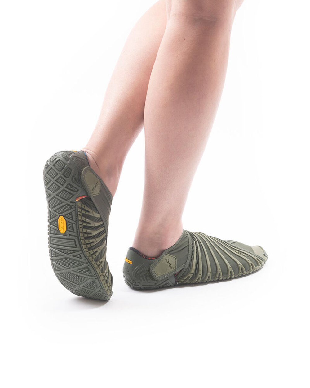 Vibram Furoshiki Dame Sko Olivengrøn - Lav - 2376GYHJQ